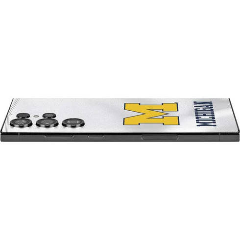 University of Michigan White Jersey Galaxy S25 Ultra Skin